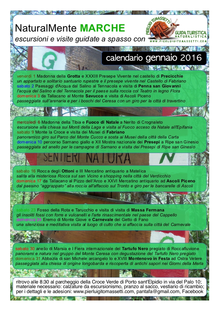 escursioni a gennaio
